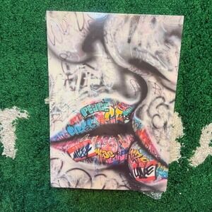 Banksy Style Street Art Graffiti Lips Poster Print 42" x 20" NEW